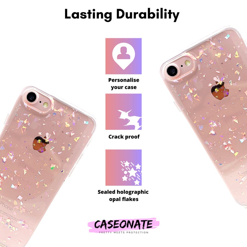 Holographic Opalescent Flakes Iphone Case XR Iphone XS Max Etsy
