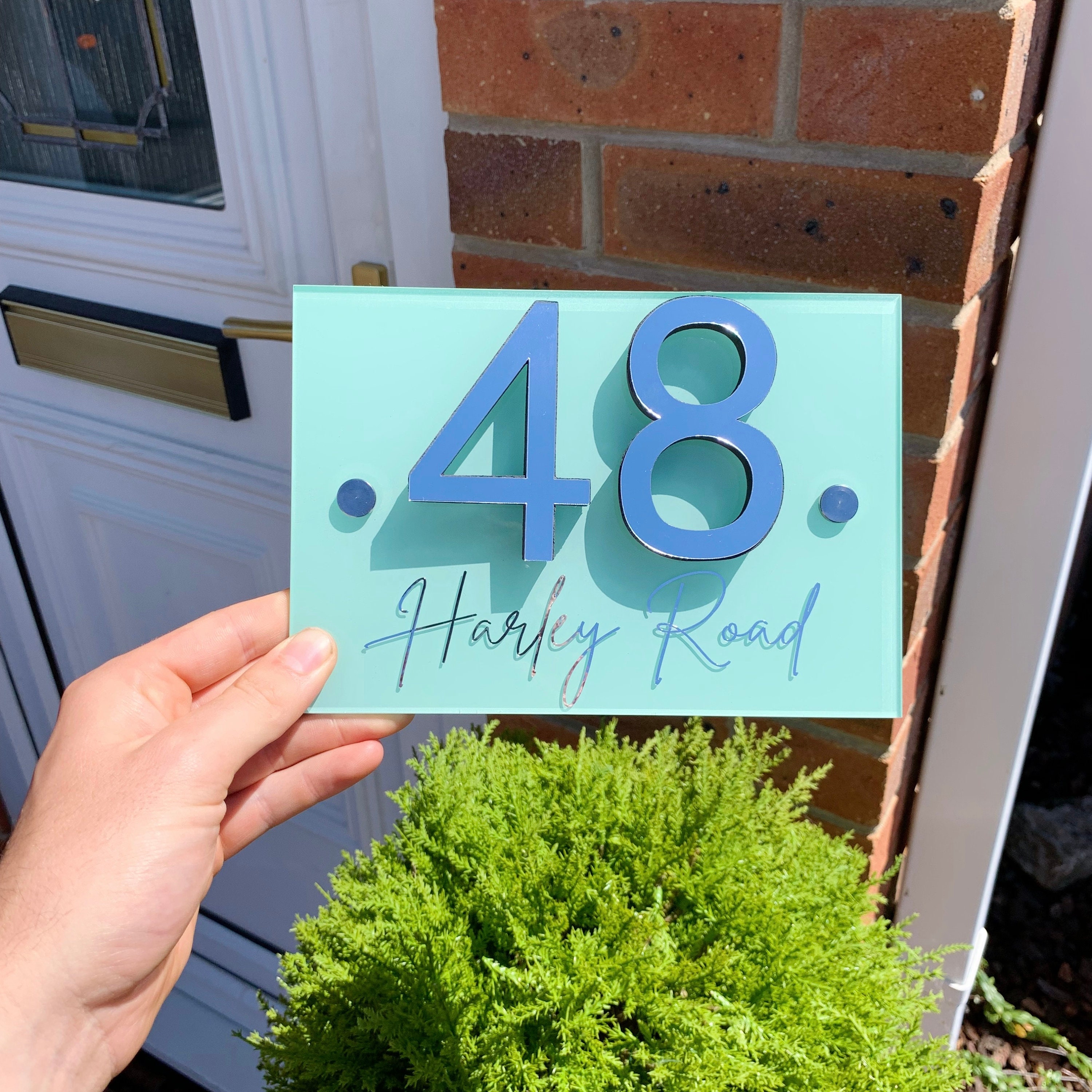 Home Décor Coloured Gloss Hand painted High Quality 3D Door Number
