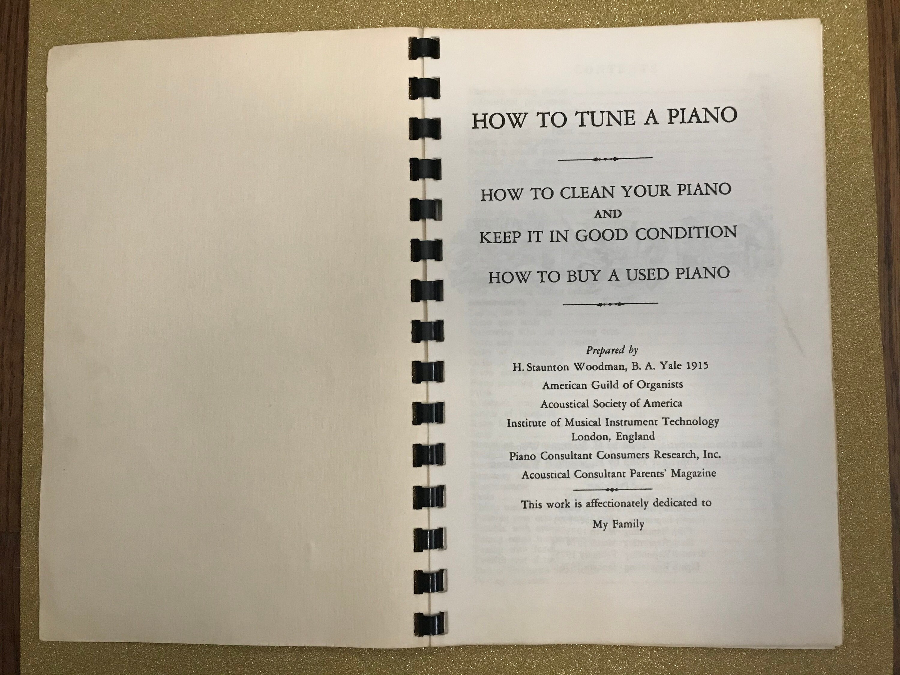 Piano Books 1963 Second Edition How To Tune A | Etsy