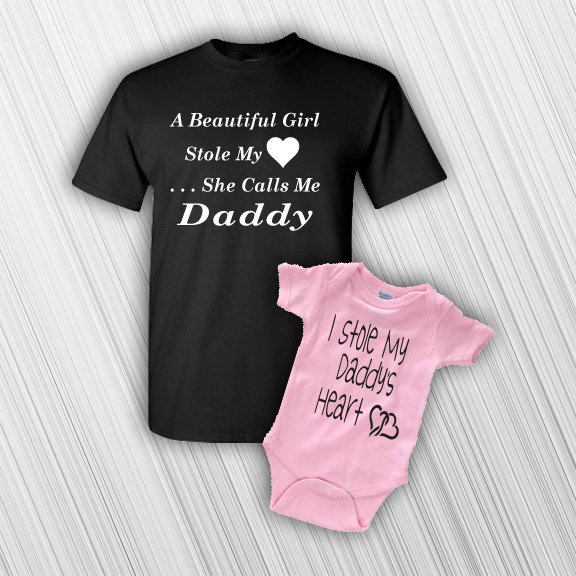 first fathers day shirts for dad and daughter