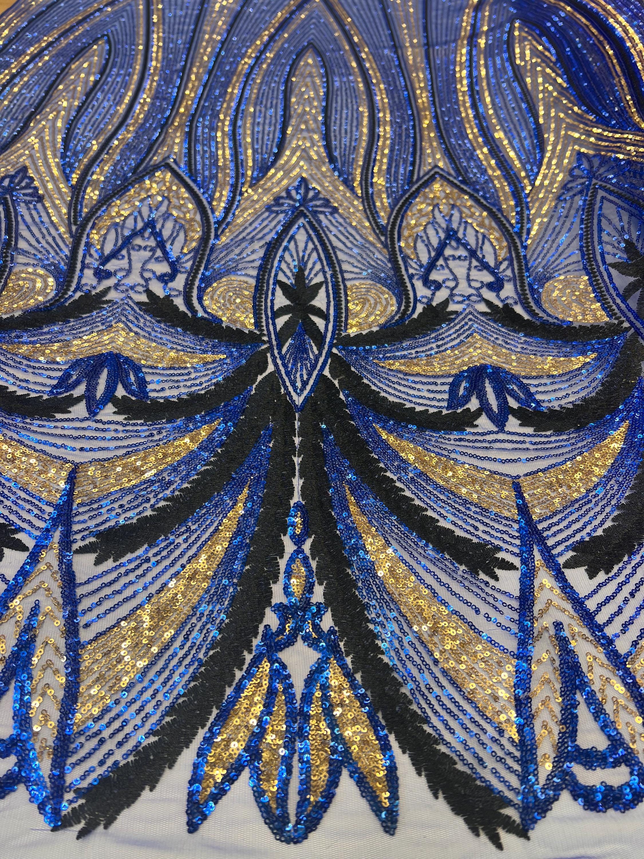 Border Design Unique Royal Pattern Sequin and Embroidery Design in ...