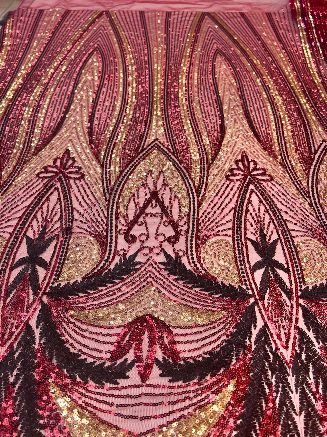 Border Design Unique Royal Pattern Sequin and Embroidery Design in ...