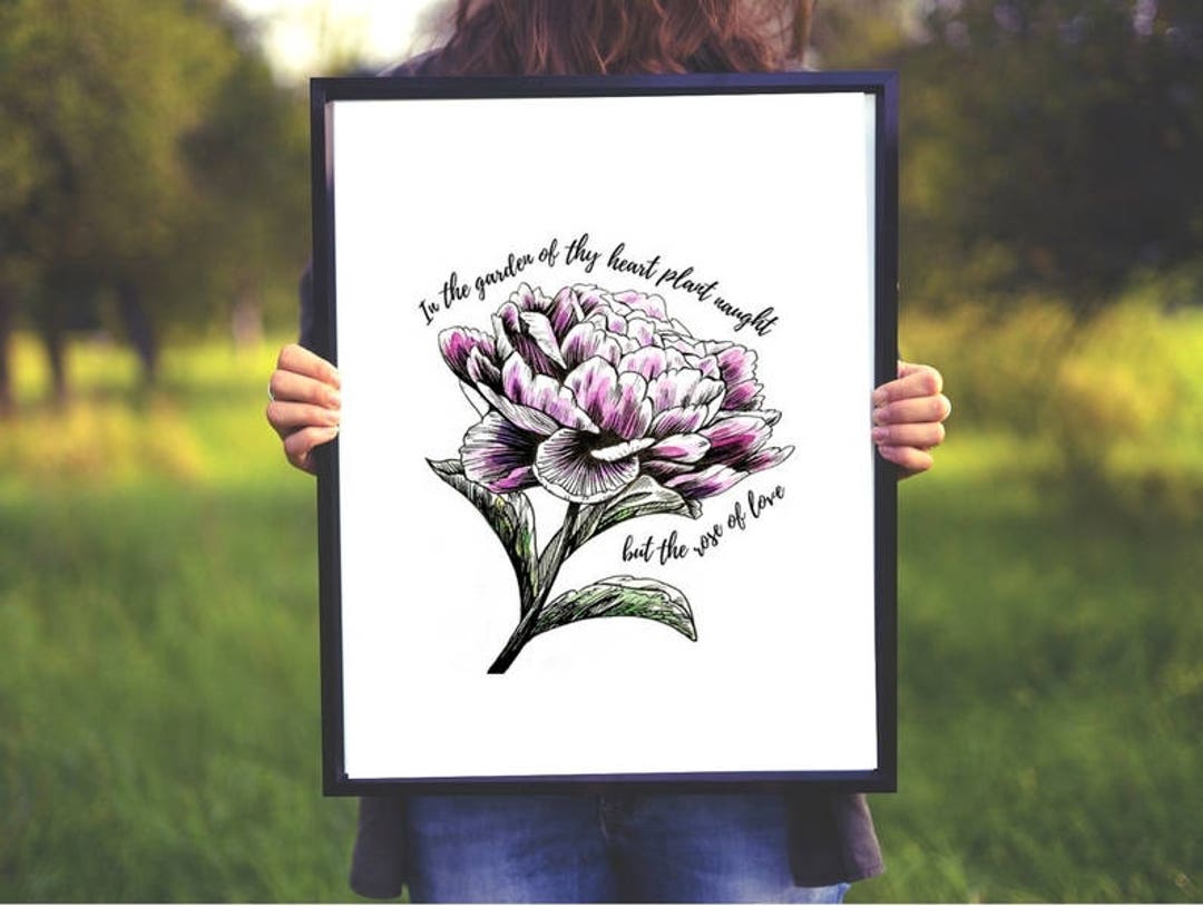 Printable Quote Instant Download Baha'i Writing in the Garden of Thy ...