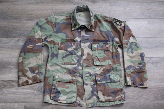 Camouflage Grunge Jacket, Military Coat, Unisex