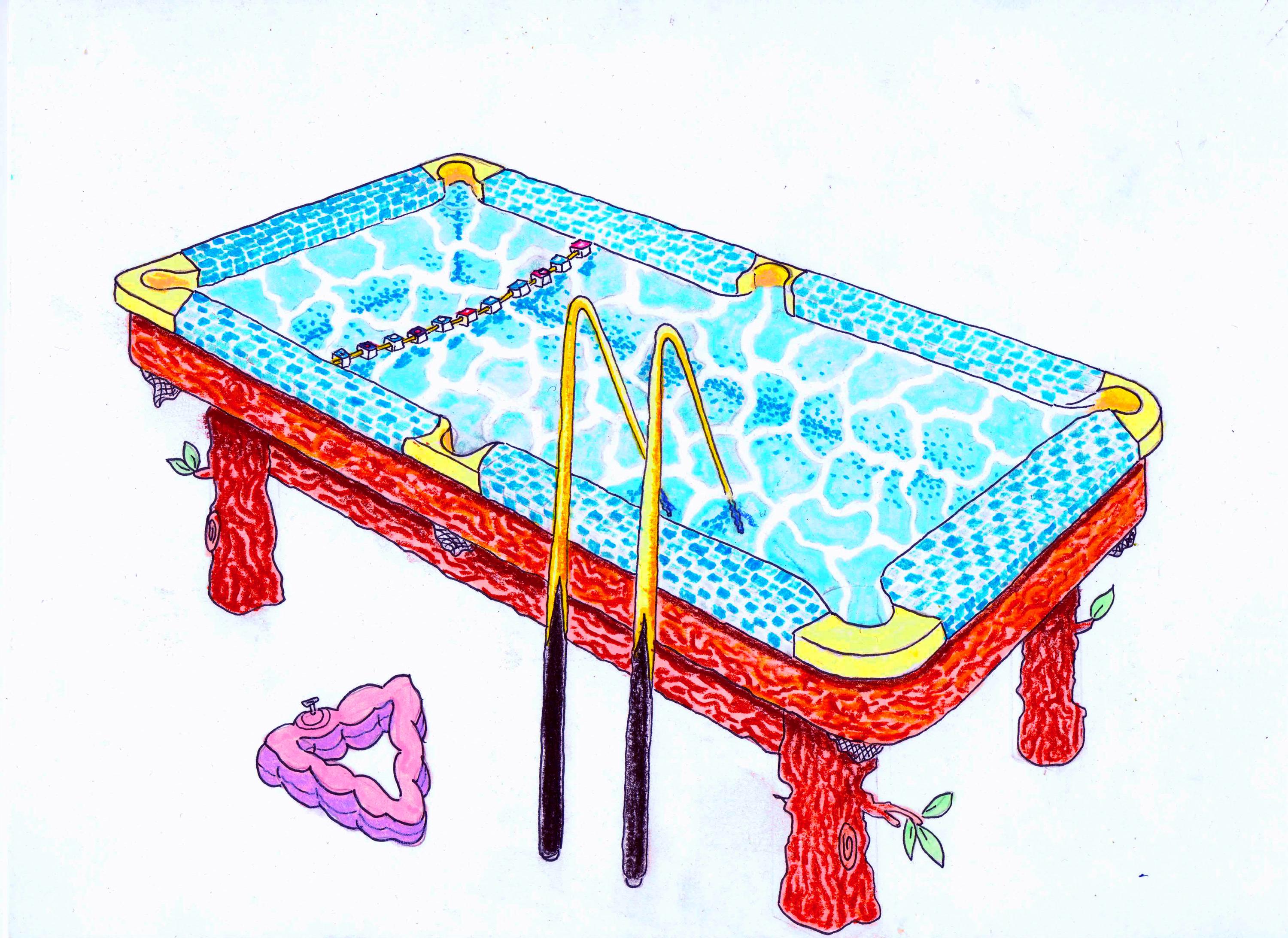 POOL TABLE. (A4) - Etsy