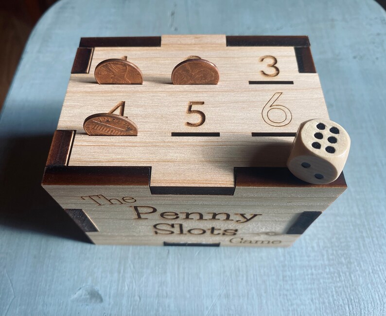 Penny Game Penny Box Game Get Rid of Your Coins to Win Etsy
