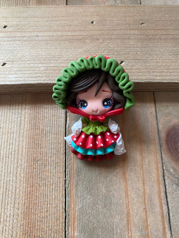 little red dress pin Victorian Girl Red Dress Pin
