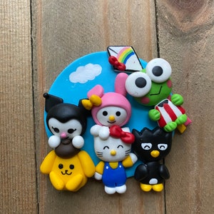 Kitty and the Gang Choice of Pin or Magnet