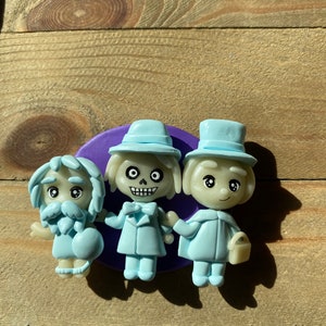 Haunted Mansion Trio als Pin oder Magnet