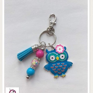 Owl Bookbag Charm/Keychain