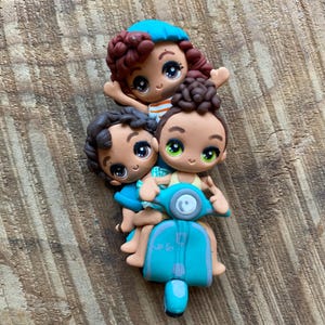 Luca and Vespa Pin