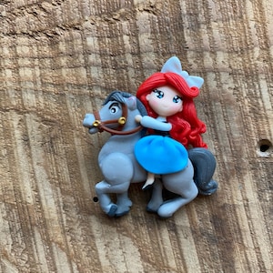 Ariel riding horse Pin