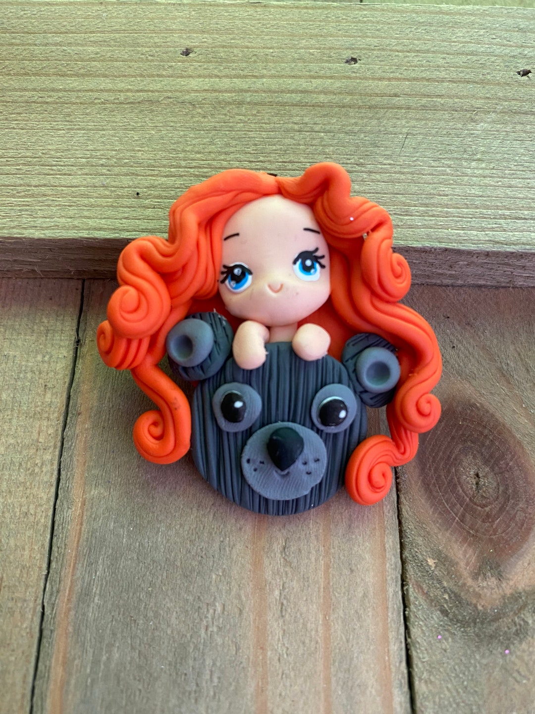 Merida Pin Merida and Bear Pin - Etsy