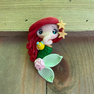 Ariel with Flounder Pin