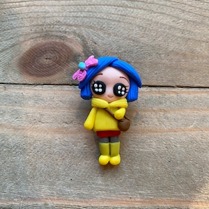 Coraline with button eyes Pin