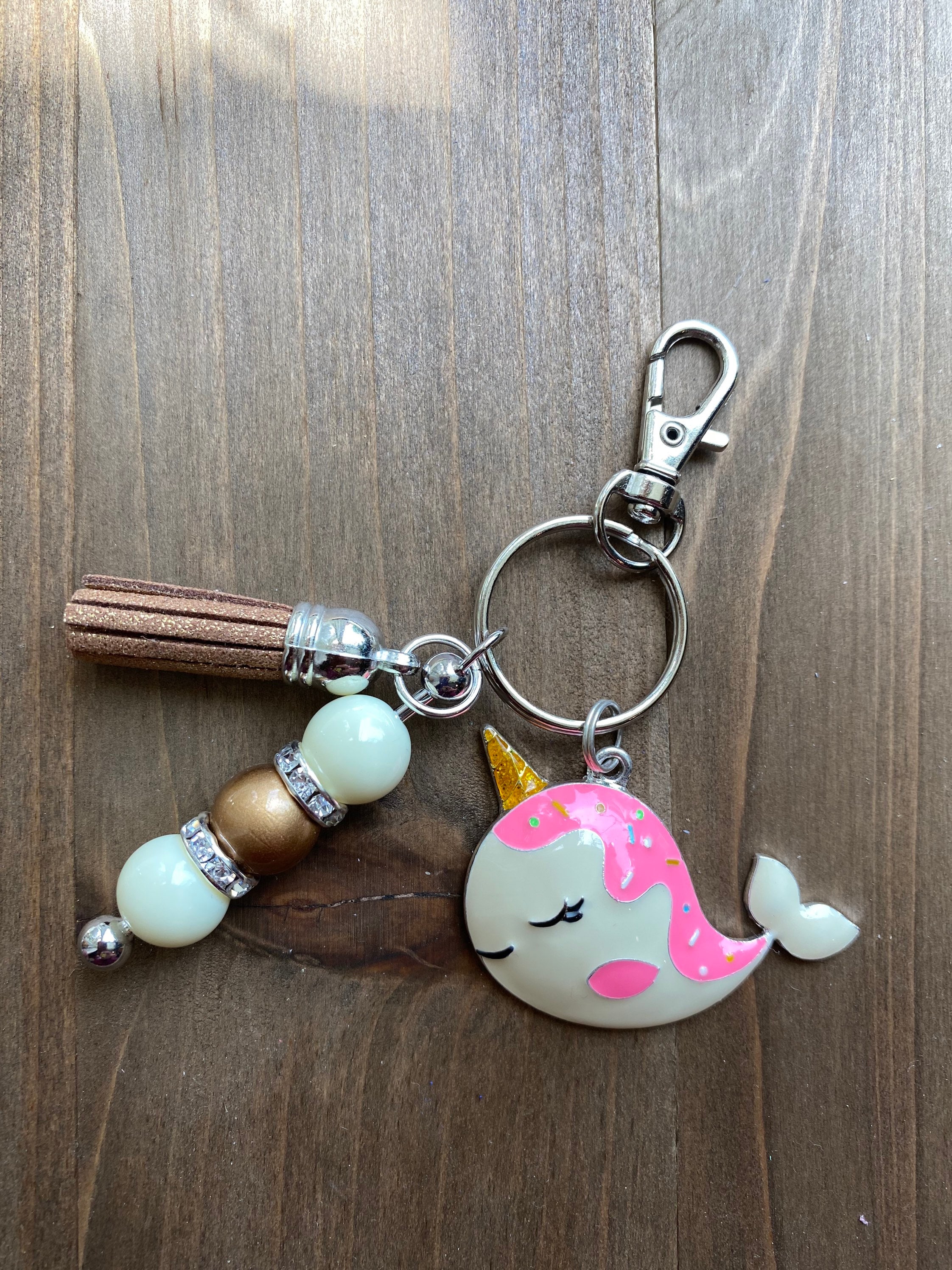 Gift Base® Narwhal Not Einhorn Schlüsselanhänger – Lustiges Design, 58x58 Mm, Aus Kunststoff