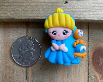 Cinderella with clock pin