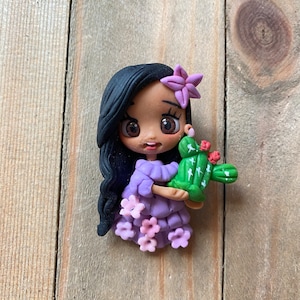 Isabella with Cactus Pin