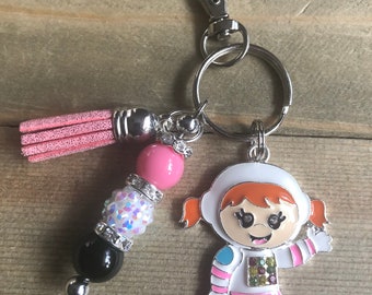 Astronaut Girl Keychain