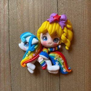 レインボーガールと馬