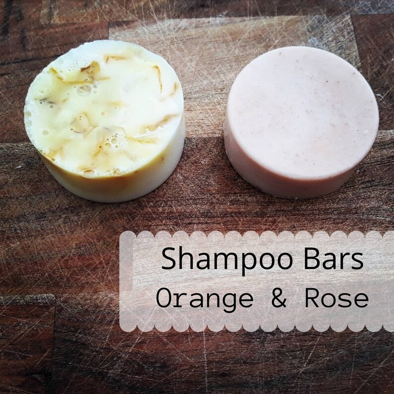 Shampoo Bars gift set Rose and French Clay & Sweet Orange Etsy