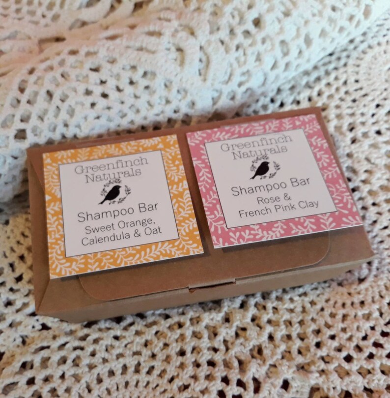 Shampoo Bars gift set Rose and French Clay & Sweet Orange Etsy
