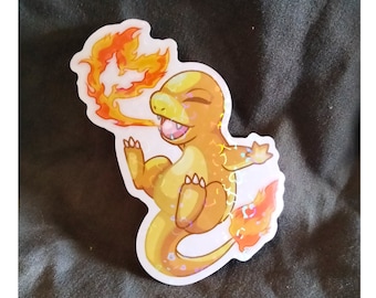 Shiny Charmander me ama holo pegatina