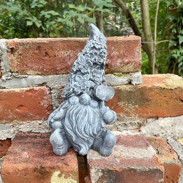 Gnome Statue Welcome | Garden Home Decor