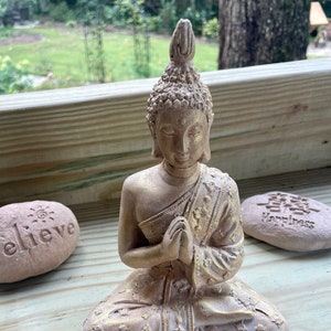 Concrete Buddha Art Home Decor Garden Accessories