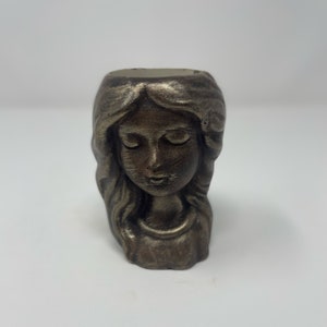 Concrete Planter Girl Art Home Decor Garden