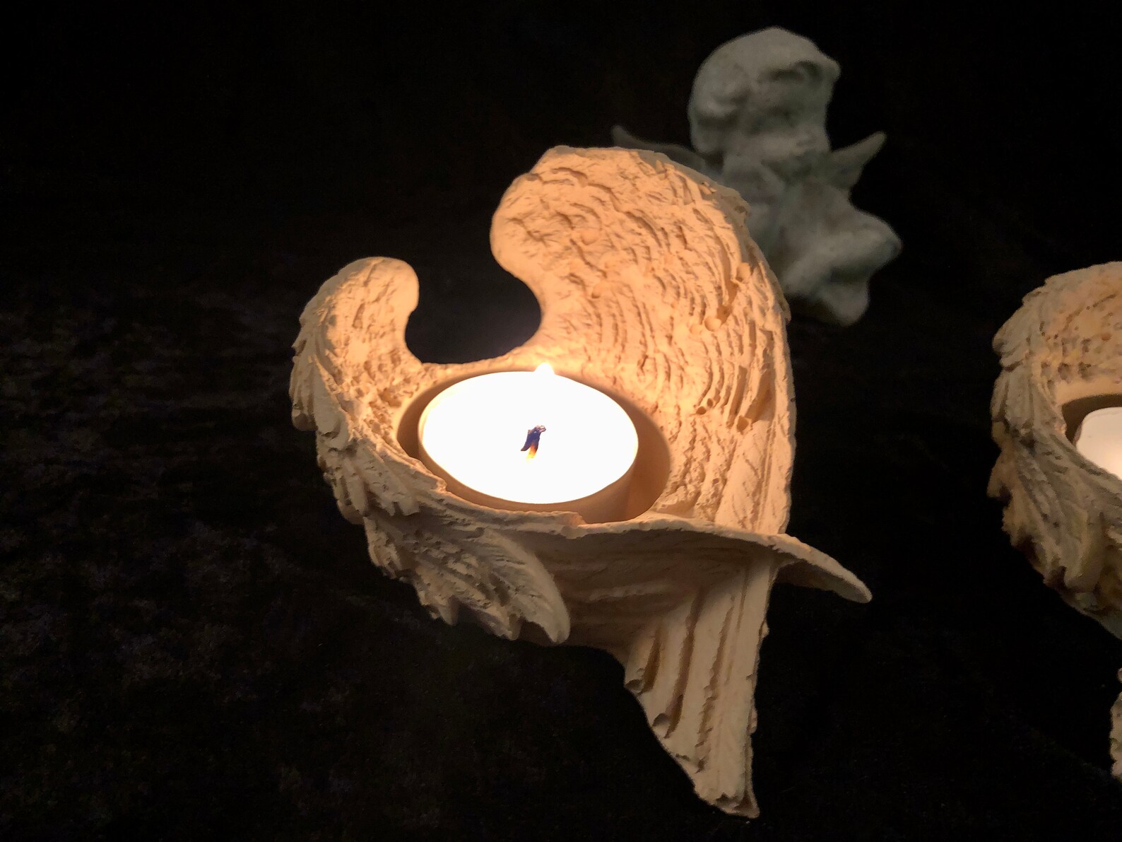 Angel Wings Candle Holder 2 Set Made of Etsy