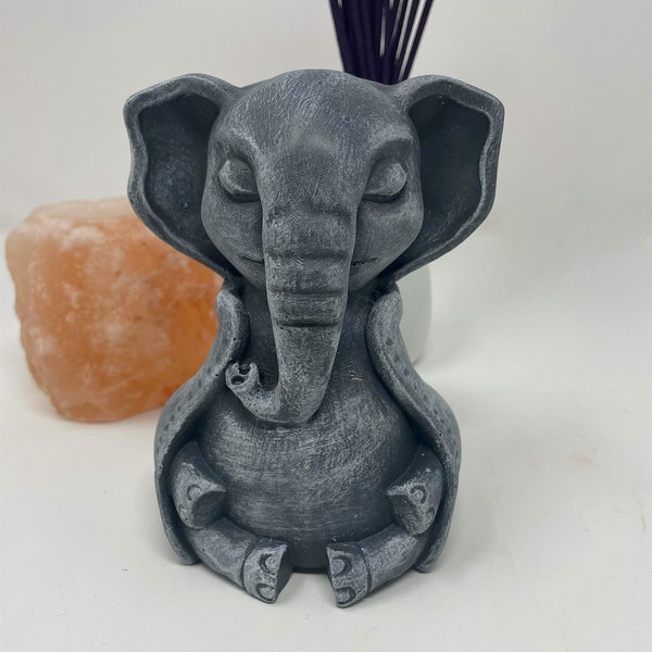 Concrete Elephant Garden Statue Etsy