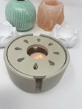Minimalistic Tea Ritual Tea-light stove Candle Warmer Concrete