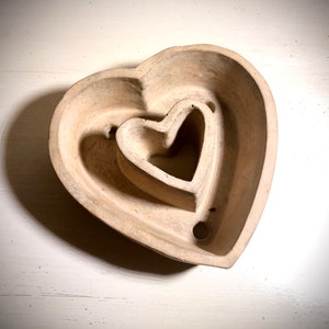 Concrete Heart Planter Pot Art Home Decor Garden Valentine’s Gift