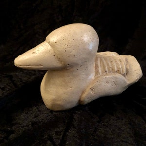 Duck Stone Concrete Clay Animal Art Home Decor Garden