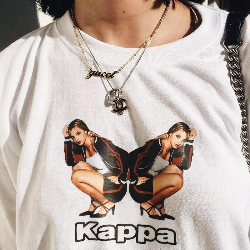 Kappa T Shirt Britney Spears Kappa T Shirt 2007 Britney Etsy