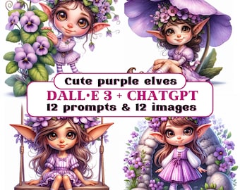 Invite Dalle, invite AI, invite dalle 3, invites dalle 3, invite chatgpt, invite elfes fleurs, gnome, invites personnalisables, astuce pour dalle 3