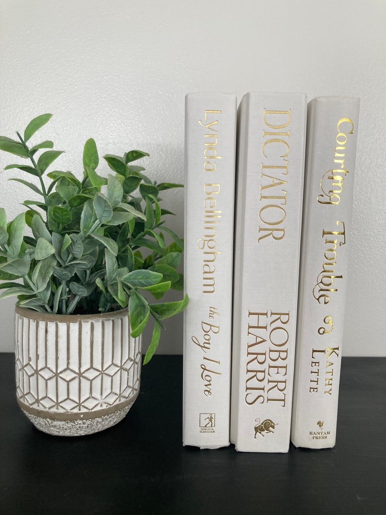 White Coffee Table Books on Trend Home Decor Set of 3 Etsy