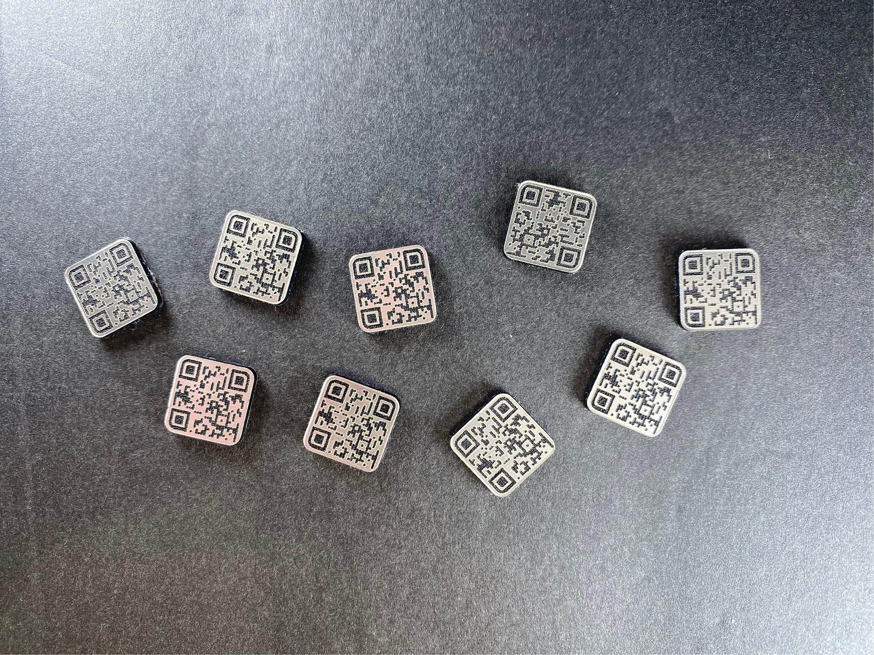 Mini QR Code Tag - QR Code Card - Durable - Reusable - Restaurant ...