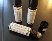 3 x Essential Oil Roll-on Blended with Safflower Oil Made with Pure Essential Oils Free Shipping