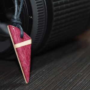 Switchback Necklace - Purpleheart/Maple