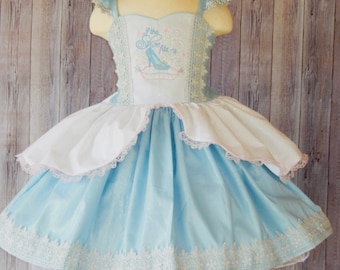 Princess Cinderella Dress, Cinderella Dress, Princess dress, Cinderella outfit, Cinderella Girl Dress, Cinderella