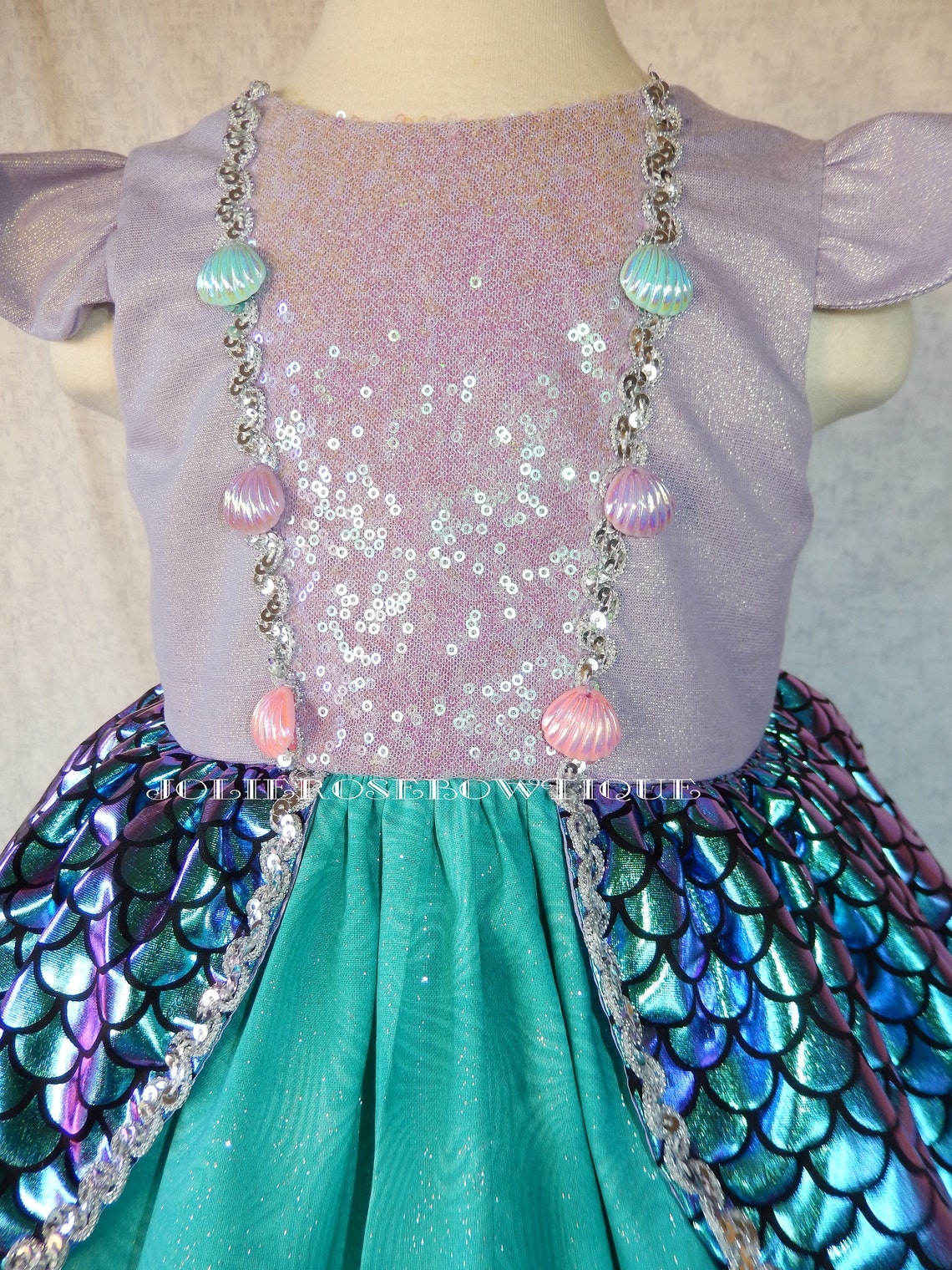 Mermaid Dress The Little Mermaid Dress Girls Mermaid Dress | Etsy