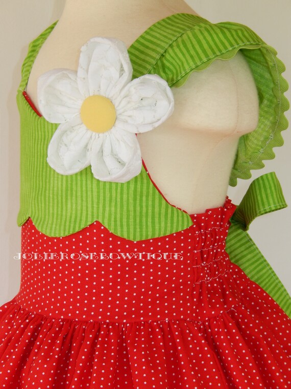 Strawberry Dress, Strawberry Birthday Party, Strawberry