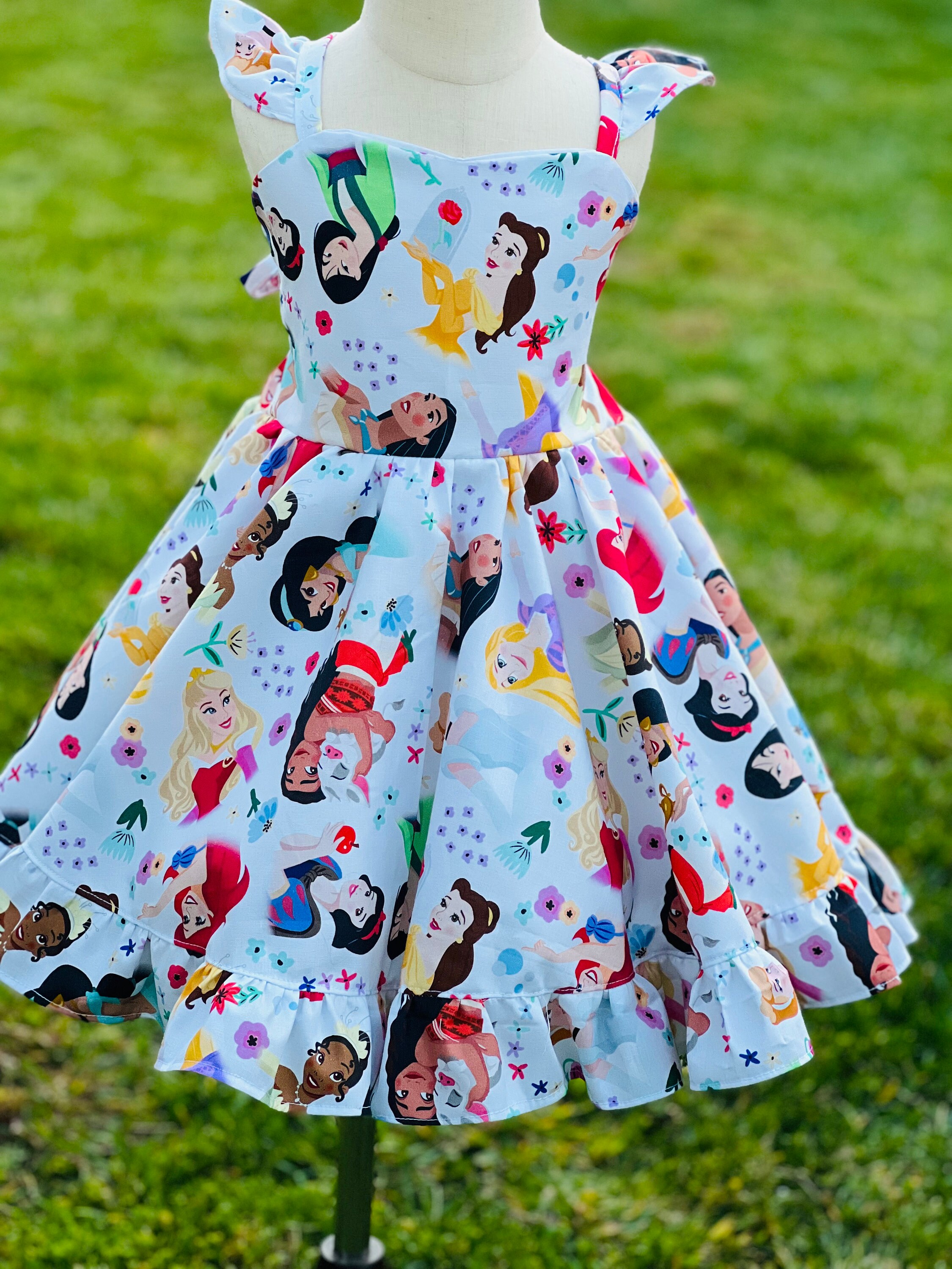 disney princess blue and white dress Disney Princess collection by Unique Vintage Blue Snow White Print Swe