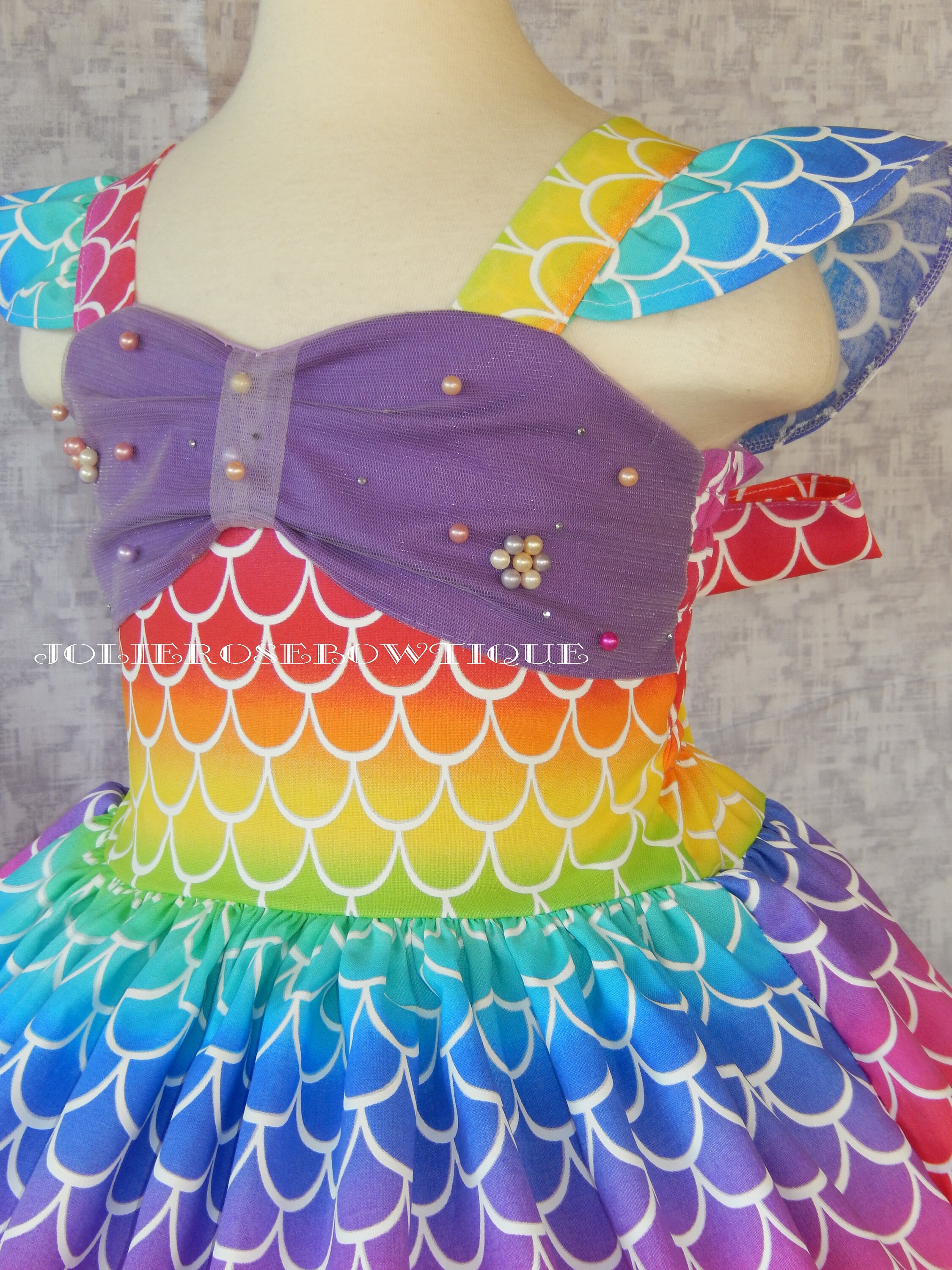 Mermaid Dress The little Mermaid DressGirls Mermaid Dress | Etsy