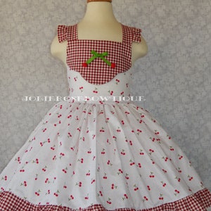 Cherry Dress, Cherry Outfit, Girl Cherry Dress. Girls Summer Dresswes ...