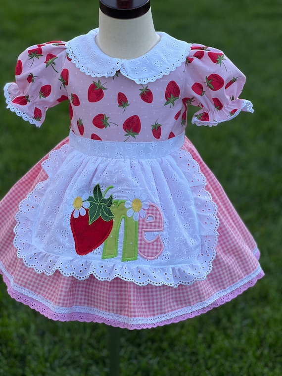 short strawberry dress Cute Strawberry Dress ivybycrafts