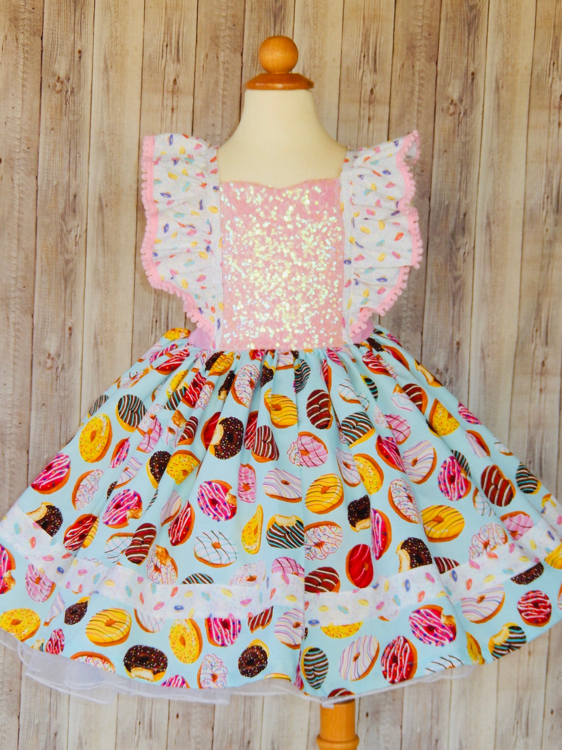 Donut Colorful Pattern Print Dress