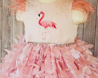 Flamingo cheap party dress